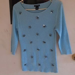 Lauren Mitchelle Sparkly Sweater. Size Medium